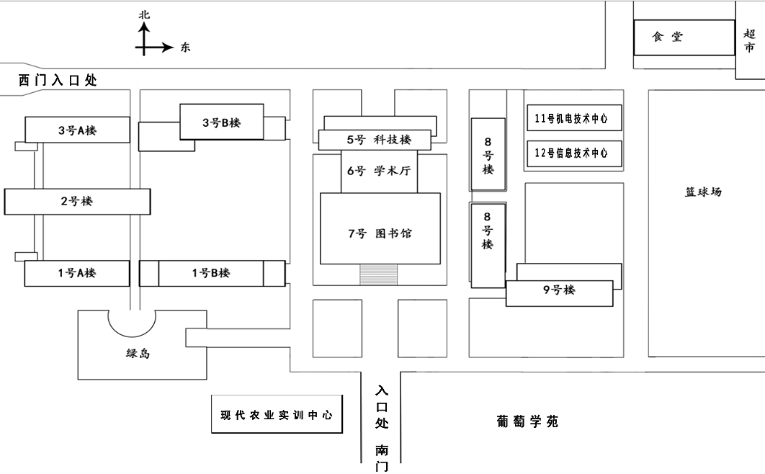 鹽城生物工程高等職業技術學校考點平面示意圖