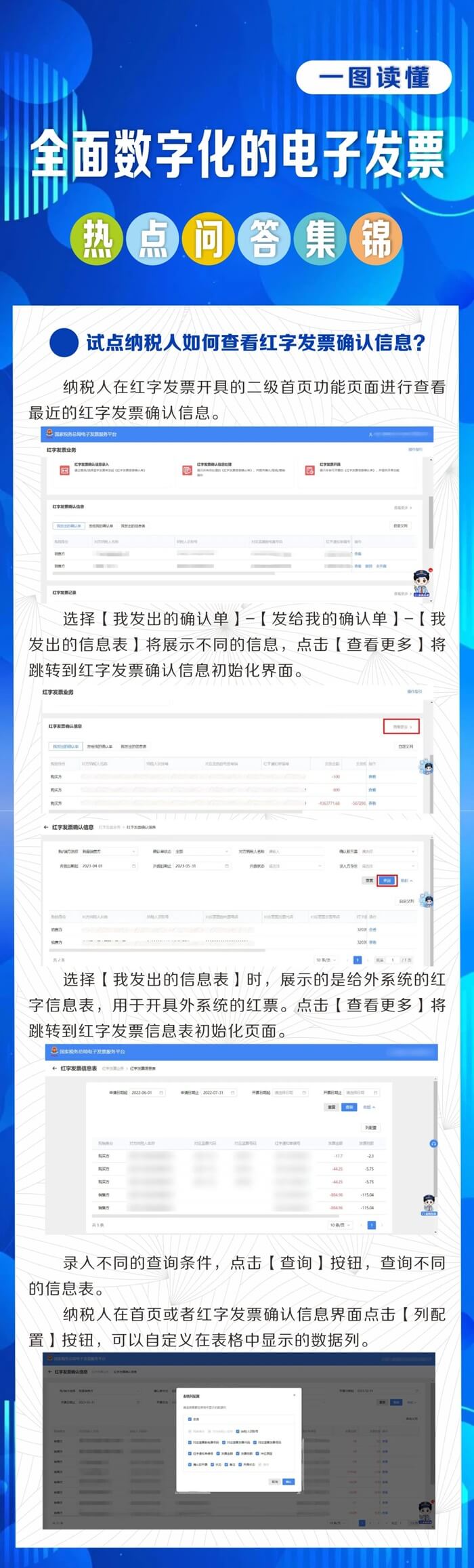 試點納稅人如何查看紅字發票確認信息？