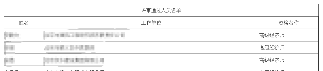 北京高級經濟師評審