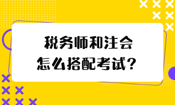 稅務(wù)師和注會怎么搭配考試？