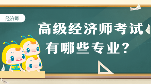 高級經濟師考試有哪些專業？
