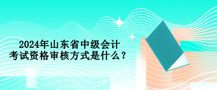 2024年山東省中級會計考試資格審核方式是什么？