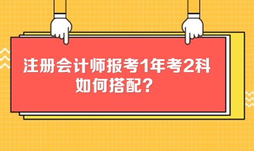 注冊會計師報考1年考2科 如何搭配？