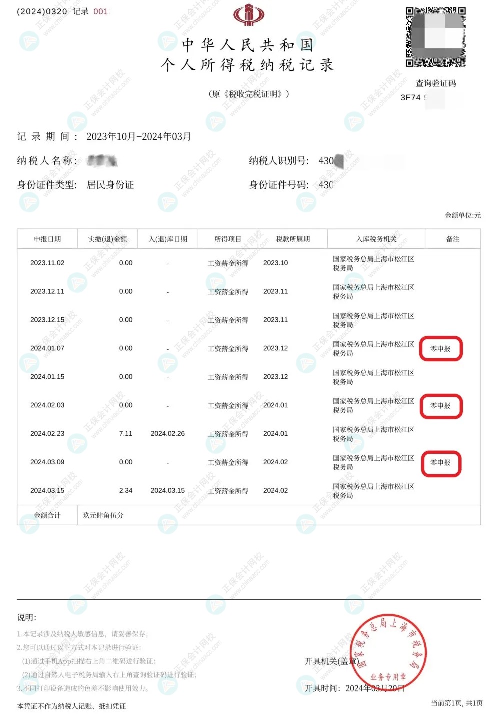 收藏！零申報五大誤區(qū)糾正！