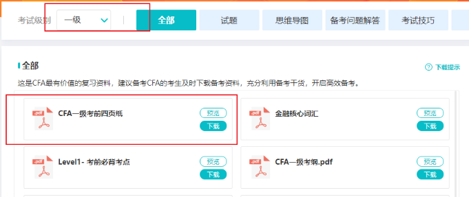 CFA考前四頁紙！帶你實(shí)現(xiàn)考前彎道超車！