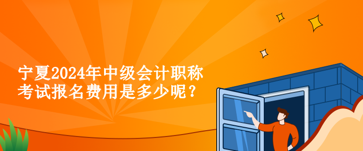 寧夏2024年中級(jí)會(huì)計(jì)職稱(chēng)考試報(bào)名費(fèi)用是多少呢？