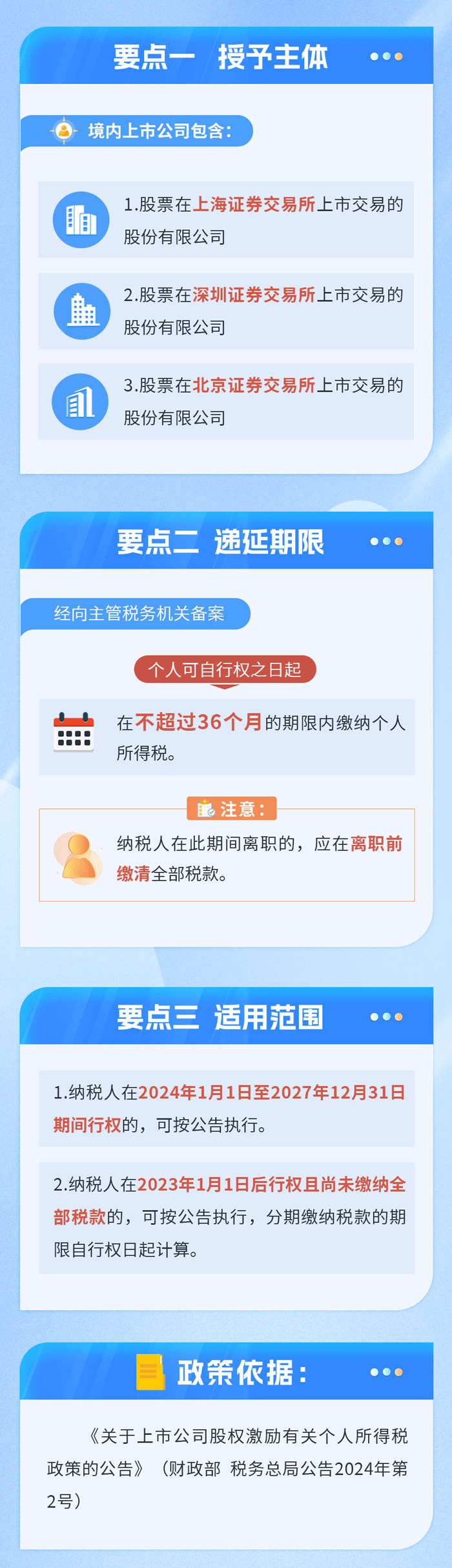 上市公司股權激勵延長納稅期限至36個月