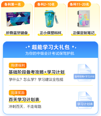 2024年中級會計基礎階段必看知識點 每日打卡學習 月考測實力！