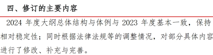 2024稅務(wù)師財(cái)務(wù)與會(huì)計(jì)大綱變化