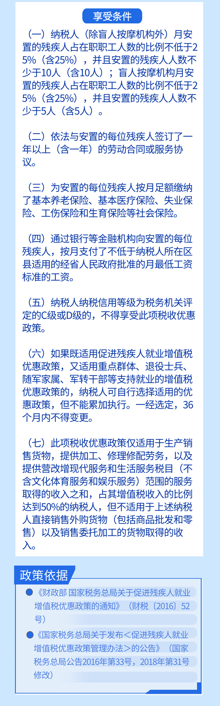 安置殘疾人就業可享增值稅和企業所得稅優惠