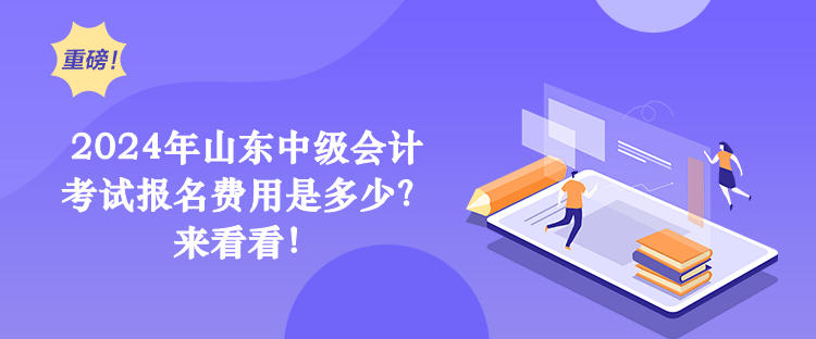 2024年山東中級(jí)會(huì)計(jì)考試報(bào)名費(fèi)用是多少？來看看！