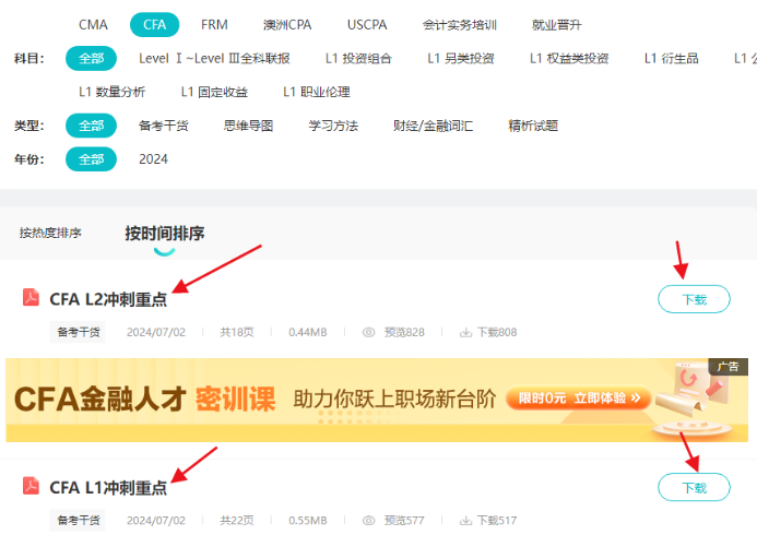 考前強攻！8月CFA L1/L2沖刺重點！