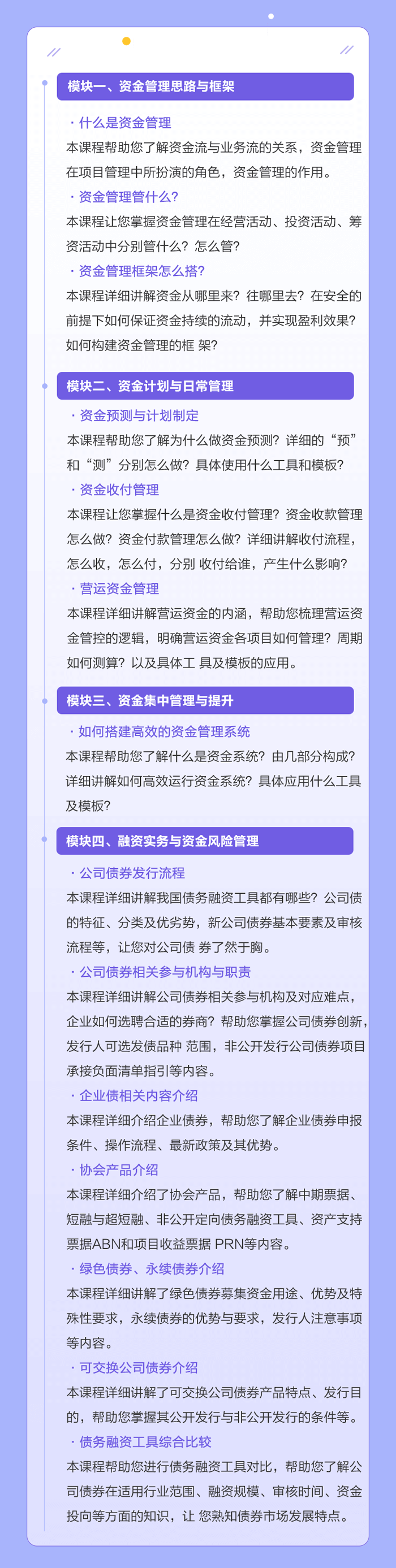 資金管理實操特訓營