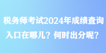 稅務師考試2024年成績查詢入口在哪兒？何時出分呢？