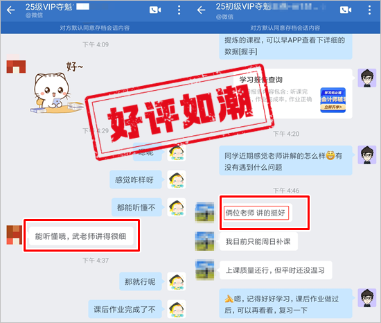 學(xué)員好評 | 2025初級會計VIP奪魁班→老師編的口訣好用 講解細(xì)致~