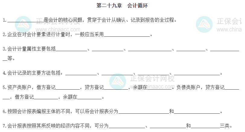 【默寫本】2024《中級經濟基礎》填空記憶