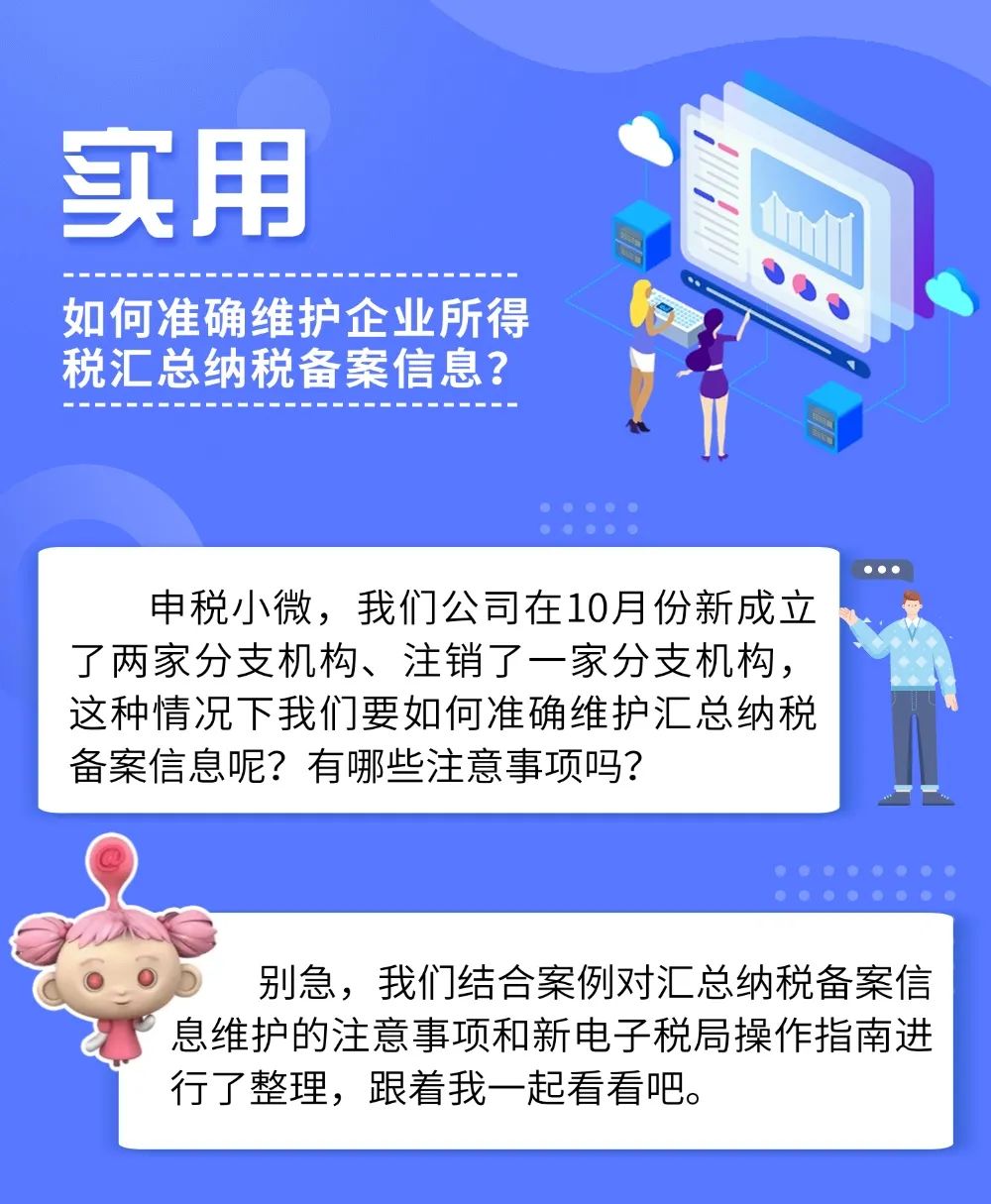 如何準確維護企業所得稅匯總納稅備案信息