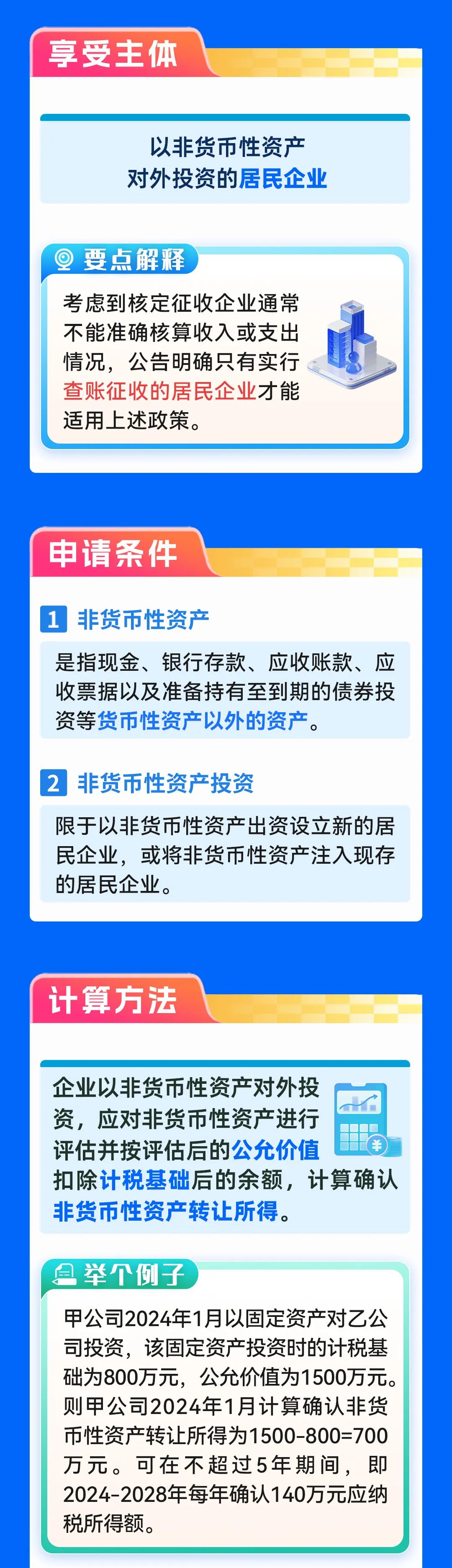 企業非貨幣性資產對外投資企業所得稅分期納稅政策2