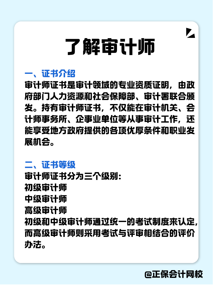 關(guān)于審計(jì)師你了解多少？一文全知道！