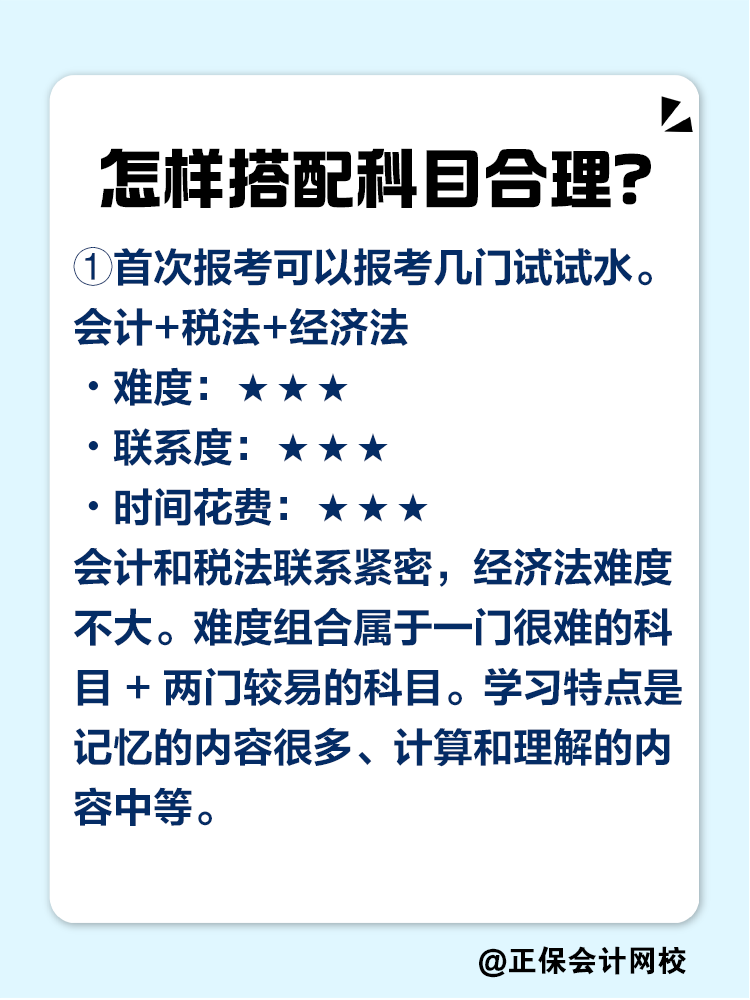 2025注會考試報幾科比較合適？科目如何搭配？