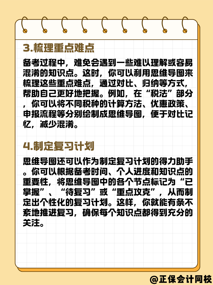 如何利用思維導圖備考2025年中級會計考試？