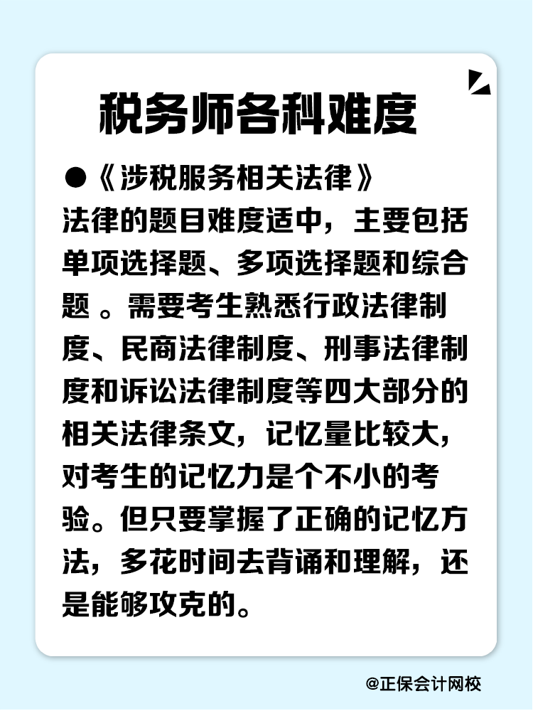 稅務師考試各個科目難在哪？
