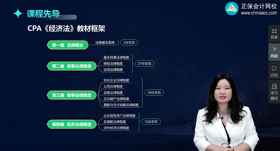CPA經(jīng)濟法法條太多太亂？教材框架幫你梳理清楚！