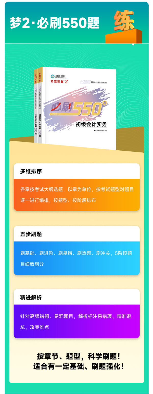 初級會計職稱習題強化階段 《必刷550題》有必要練習嗎？