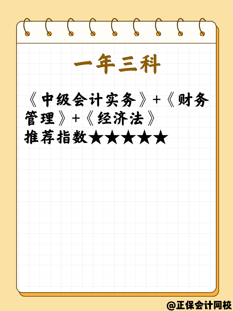 第一次報考中級會計考試  科目如何選擇？