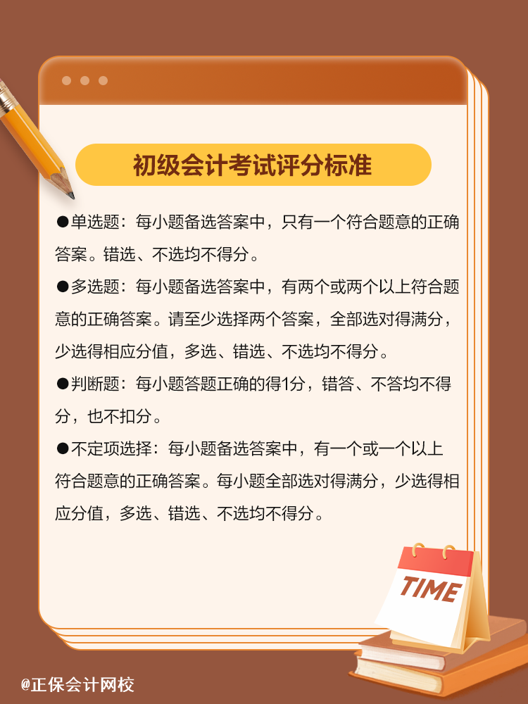 各題評分標準