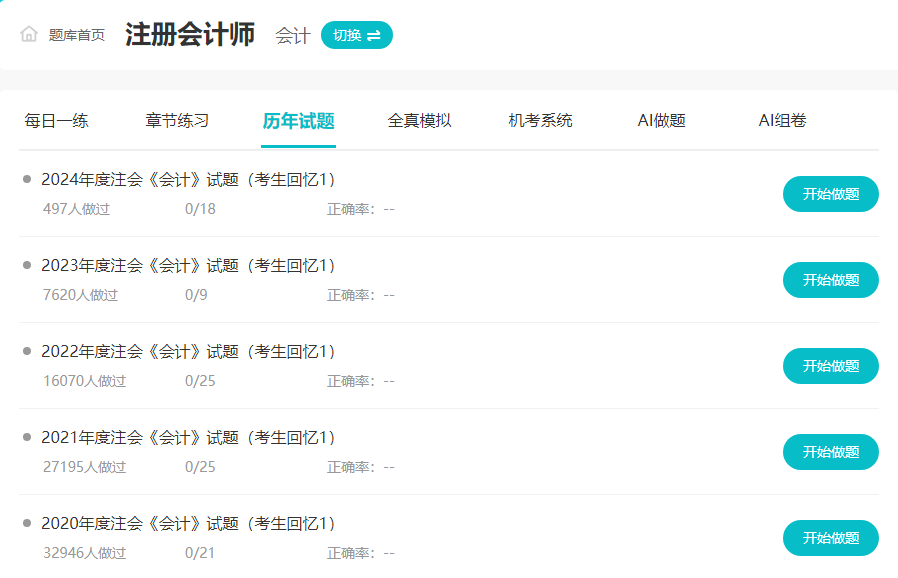 注會歷年試題有什么用？如何巧妙利用？
