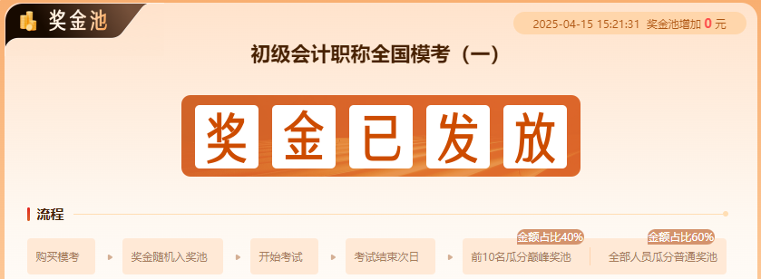 2025年初級會計(jì)第一次萬人?？紟p峰獎(jiǎng)池中獎(jiǎng)學(xué)員名單出爐~