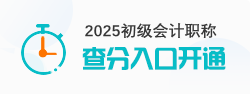 2025初級會計職稱考試