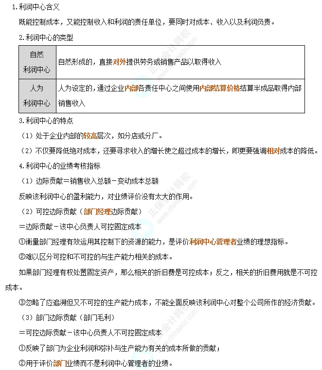 利潤中心