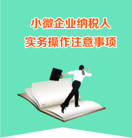 小微企業納稅人實務操作注意事項